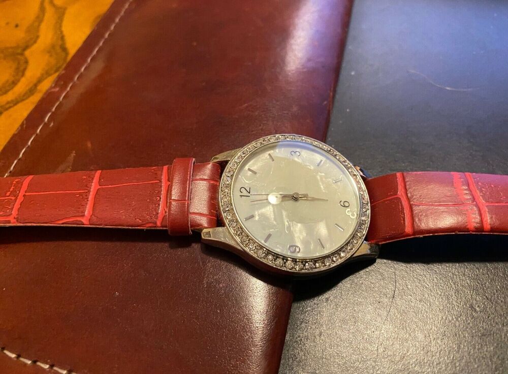 Women's 40mm Silver Tone Blair Watch, MOP Face, Crystal Accents